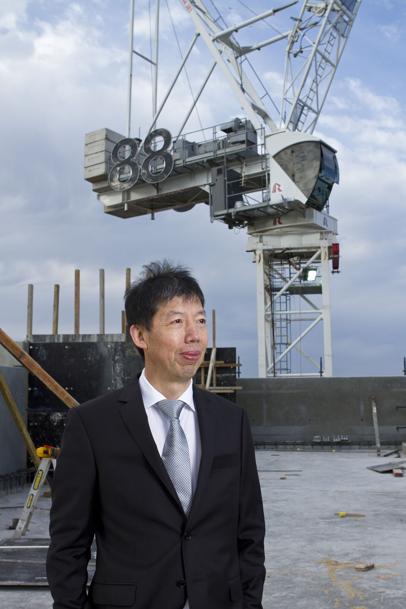 Corporate construction portrait